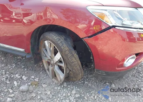 2015 Nissan Pathfinder Platinum z USA, uszkodzony, nr VIN 5N1AR2MM9FC653285